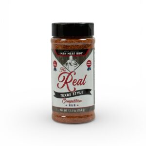 Man Meat BBQ Texas Style - Bold, Savory Rub for Beef, Chicken, and Pork - World Championship Winning Recipe